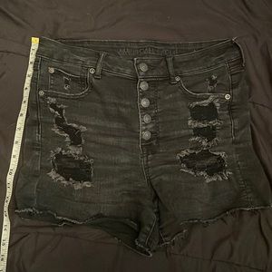 American Eagle Super High Rise Stretch Denim Shorts size 8